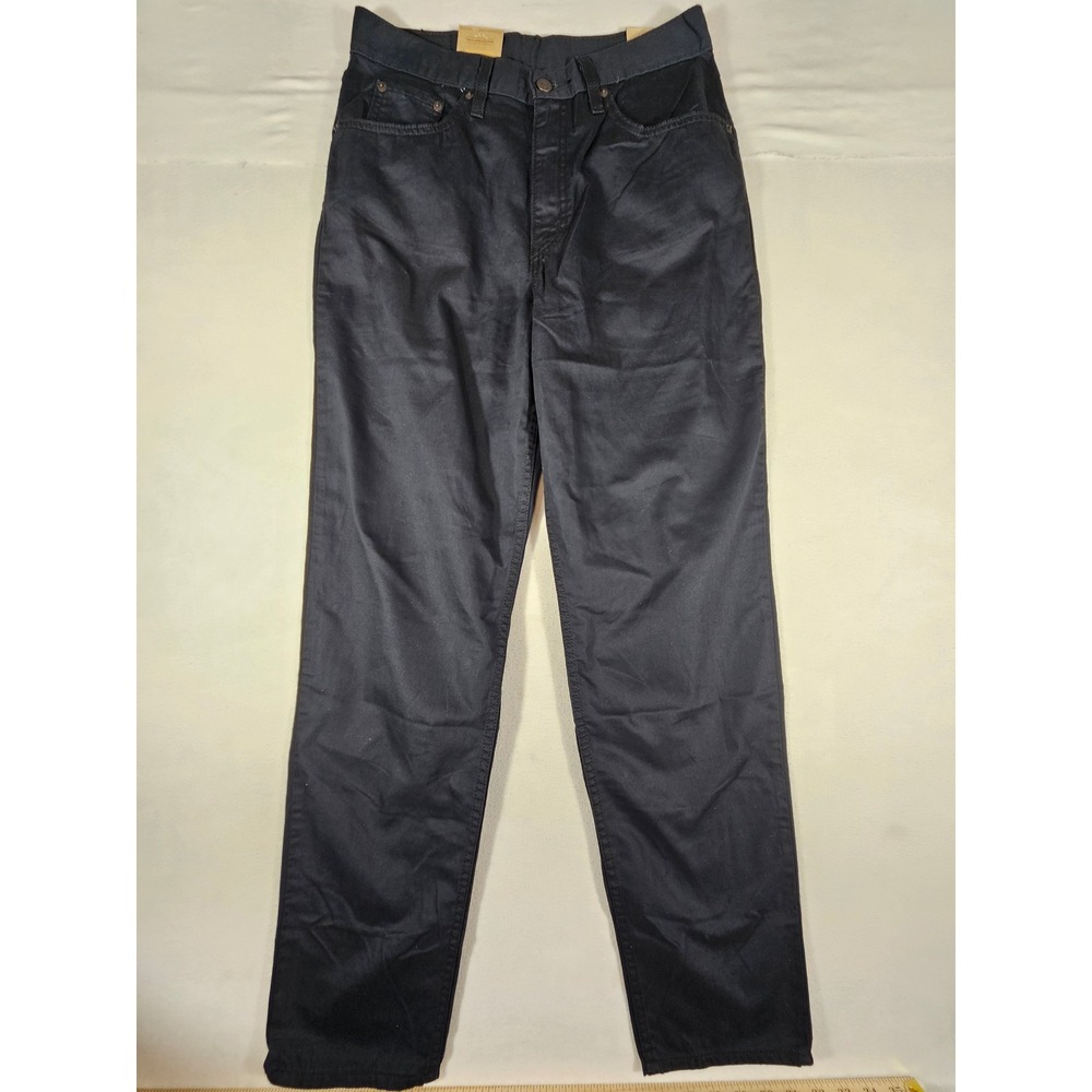Levis High Waisted Mom Jeans Black Tapered Leg Cotton Hemp A3506-1821 W30 L30